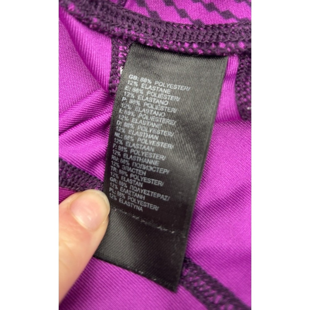 The North Face Women's XL Polyester‎ Purple Graphic Cropped Leggings - Picture 3 of 5